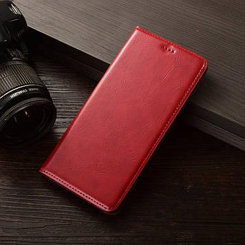 Чохол для XIAOMI Redmi 8 протиударний магнітний шкіряний вологостійкий книжка з підставкою "VERSANO" Червоний
