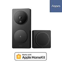 Розумний відеодзвінок Aqara Smart Video Doorbell G4 (SVD-C03) (ZNKSML01LM) (Apple HomeKit) Темно-сірий (Gray)