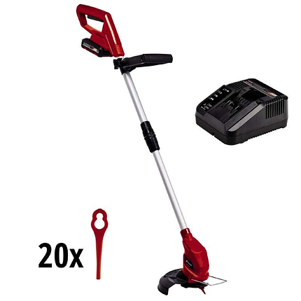 Тример акумуляторний Einhell GC-CT 18/24 Li : з АКБ 18V 2.0Ah + ЗП, ширина скошування 24 см, 3411125, фото 1