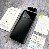 Повербанк baseus 20000 mah 15w, внешний аккумулятор, мощный power bank для смартфона, и телефона, Внешний акб