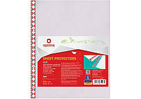 Файл для документів А4+ Optima O35107, 40мкм, фактура "глянець" з кольоровим орнаментом (20шт/уп)