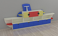 Детская игровая стенка для игрушек Design Service Пароход (1125)