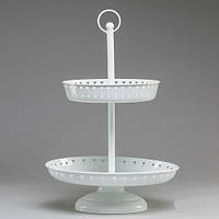 Металева підставка для солодощів, канапе (29*42 см) (УЧЕНКА, мікродряпинки)