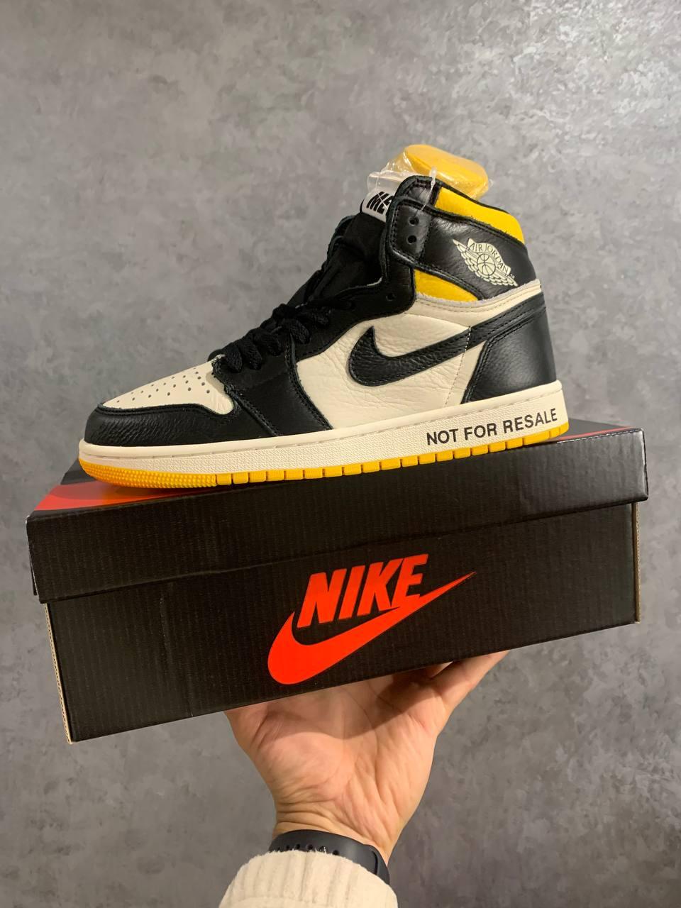 Nike Air Jordan 1 Not for Resale Black Yellow