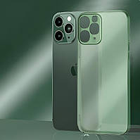 Ультратонкий матовий чохол для iPhone 11 Pro Max зелений напівпрозорий