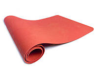 Спортивний килимок каремат для тренувань, занять йоги, фітнес 1500*600*3,5 мм червоний