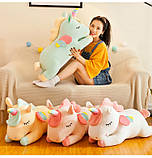 Єдиноріг м'яка іграшка. Іграшка Зелений Єдиноріг 60см!, фото 8