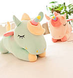 Єдиноріг м'яка іграшка. Іграшка Зелений Єдиноріг 60см!, фото 3