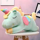 Єдиноріг м'яка іграшка. Іграшка Зелений Єдиноріг 60см!, фото 2