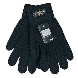 Рукавички чоловічі вовняні ангора Sport осінь-зима розмір L- XXL колір чорний