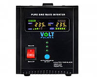 Источник резервного питания VOLT POLSKA SINUS PRO-500Е BLACK 12V 500/800W (3SP090512B) ДБЖ ИБП UPS