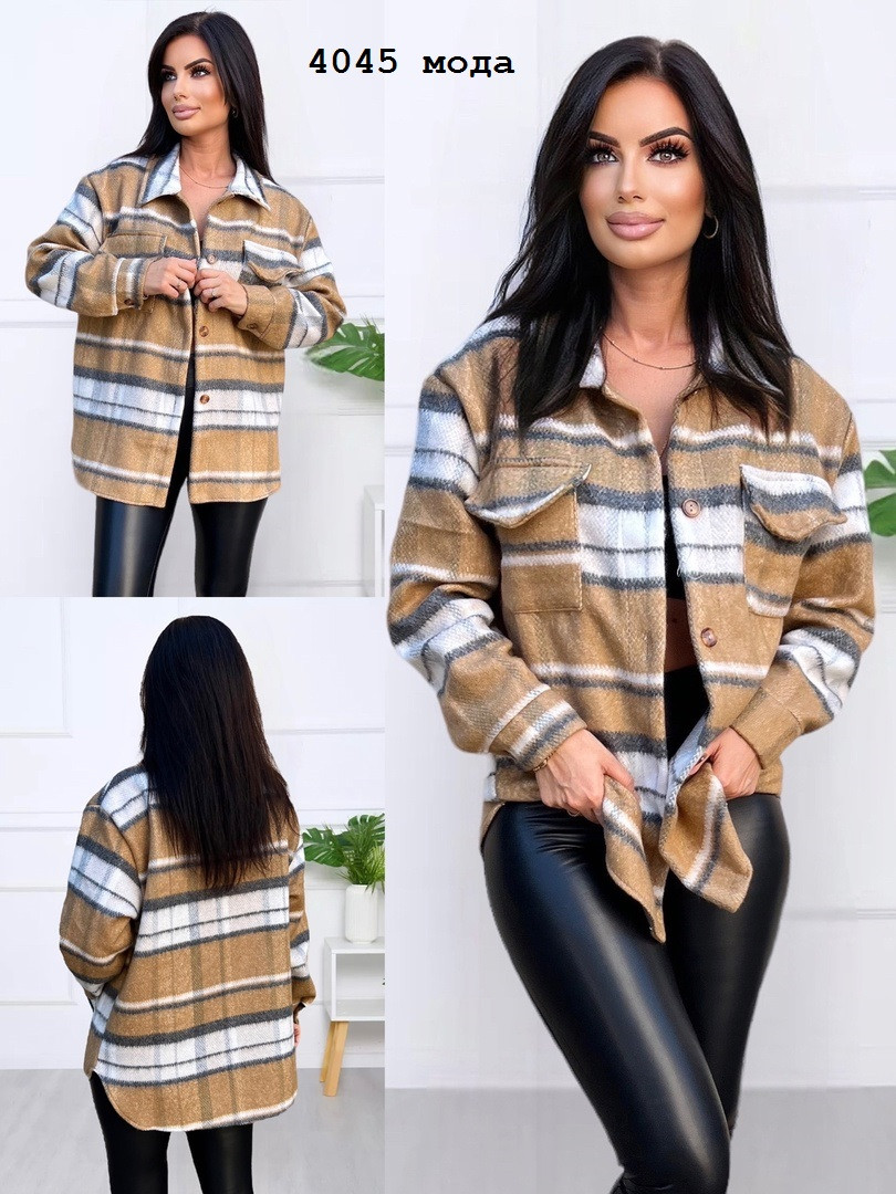 Тепла сорочка з вовни  4045 мода, фото 1