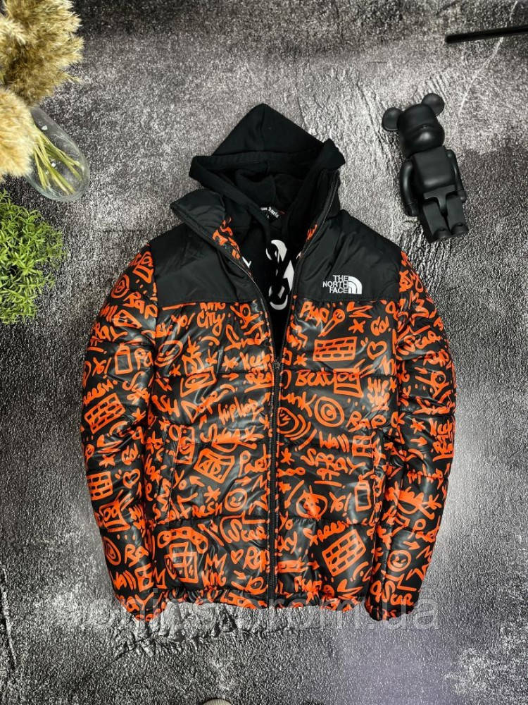Оранжевая мужская зимняя куртка.7-404 хорошее качество - фото 1 - id-p1992629603
