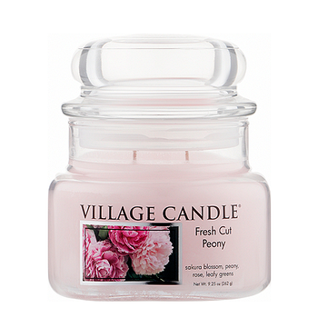 Ароматичні свічки Village Candle Ароматічна свічка Fresh Cut Peony "Свіжа півонія" 262 g