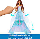 Лялька принцеса русалонька Аріель із хвостом трансформером The Little Mermaid Transforming Ariel Mattel Disney, фото 2