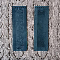 Клапан для сумки вузький. "Руни". Джинс (Бірюза)