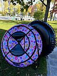 Тюбінг 120см з камерою ( ватрушка, надувні сані, шайба, таблетка для снігу), фото 4