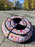 Тюбінг 120см з камерою ( ватрушка, надувні сані, шайба, таблетка для снігу), фото 7