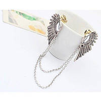 Золотистое колье ожерелье бижутерия подвеска на шею с крылышками