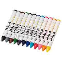 Набор восковых карандашей IKEA MÅLA 12 предметов 00455547 Разные цвета