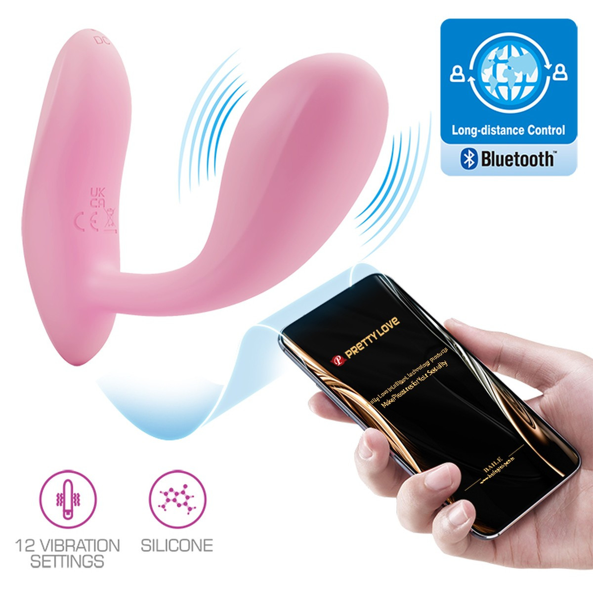 Вібратор PRETTY LOVE Baird, 12 vibration Кітті