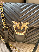 Жіноча сумка Pinko Lady Black Пінко чорна 0043 хорошее качество