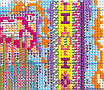 Набір для вишивання за нанесеною на канву схемою "The African giraffes" .AIDA 14CT printed, 45*45 см, фото 8