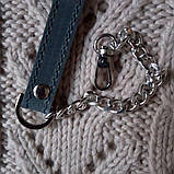 Ручка для міні - сумочки 1,5 *130. Джинс (Бірюза), фото 2