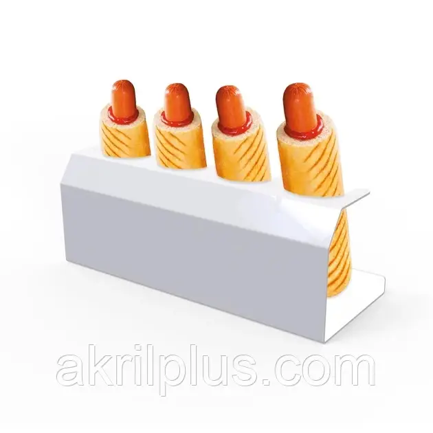 Підставка для4-х хот-догів біла