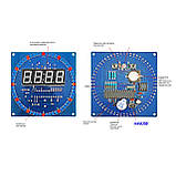 Годинник-конструктор для складання з корпусом, кабелем живлення, червоний, фото 3