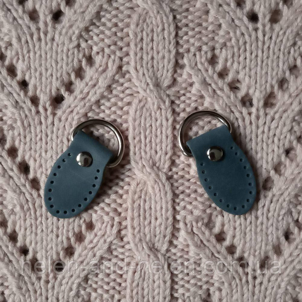 Бічні елементи для сумки "Ранька". Джинс (Бірюза), фото 1