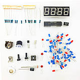 Годинник-конструктор для складання з корпусом, кабелем живлення, червоний, фото 5