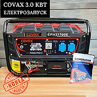 Бензиновый генератор COVAX 3.0 кВт с электростартером Мощный генератор 3 кВт с медной обмоткой