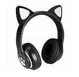 Bluetooth навушники-гарнітура бездротові з котячими вушками з підсвічуванням, вбудованим акумулятором мікрофоном el, фото 6