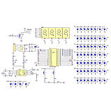 Годинник-конструктор для складання з корпусом, кабелем живлення, червоний, фото 7