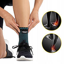 Фіксатор (бандаж) для гомілковостопного суглоба 4FIZJO 1 шт 4FJ0489 Size L Poland, фото 3