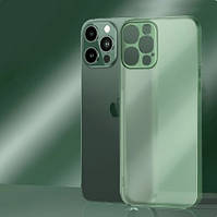Ультратонкий матовий чохол для iPhone 14 Pro Max зелений напівпрозорий