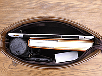Качественная мужская сумка планшетка Кенгуру, сумка-планшет на плечо для мужчин Светло-коричневый хорошее
