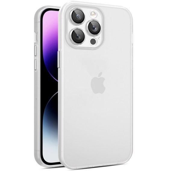 Ультратонкий матовий чохол для iPhone 14 Pro білий напівпрозорий
