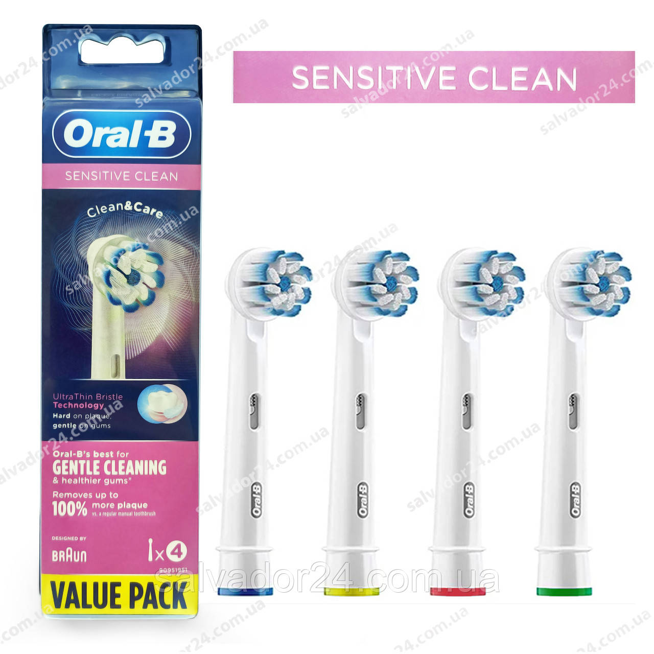 Змінні насадки для щітки Oral-B Sensitive Clean EB60 4 шт.
