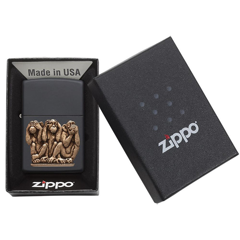 Зажигалка Zippo Three Monkeys, 29409 - фото 4 - id-p1992698915