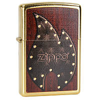 Зажигалка Zippo Leather Flame, 28832