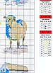 Набір для вишивання за нанесеною на канву схемою "Domesticated animals". AIDA 14CT printed , 51*59 см, фото 6