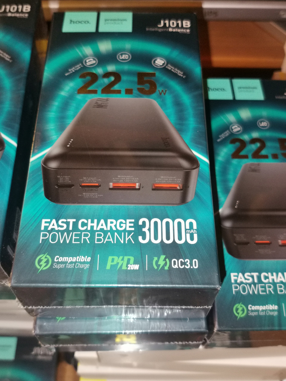 Hoco j101b power Bank 30000 mah 22.5w зарядний пристрій