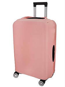 Чохол стрейчовий на Велику дорожню валізу (L) пудра (рожевий)