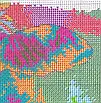 Набір для вишивання за нанесеною на канву схемою "Beautiful cow" . AIDA 14CT printed, 38*38 см, фото 6