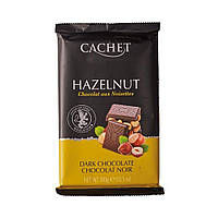 Шоколад Cachet чорний з лісовим горіхом 300 г