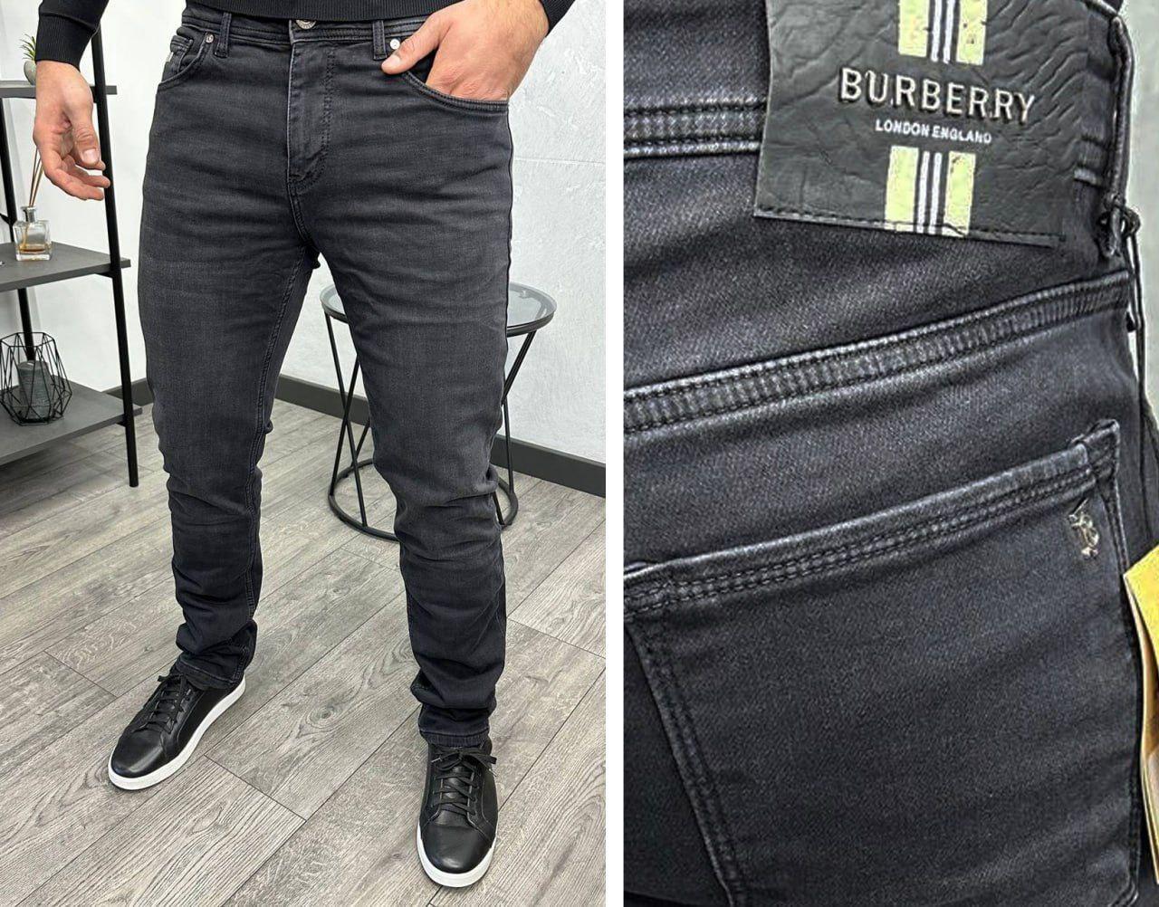Чоловічі джинси Burberry H3895 чорні