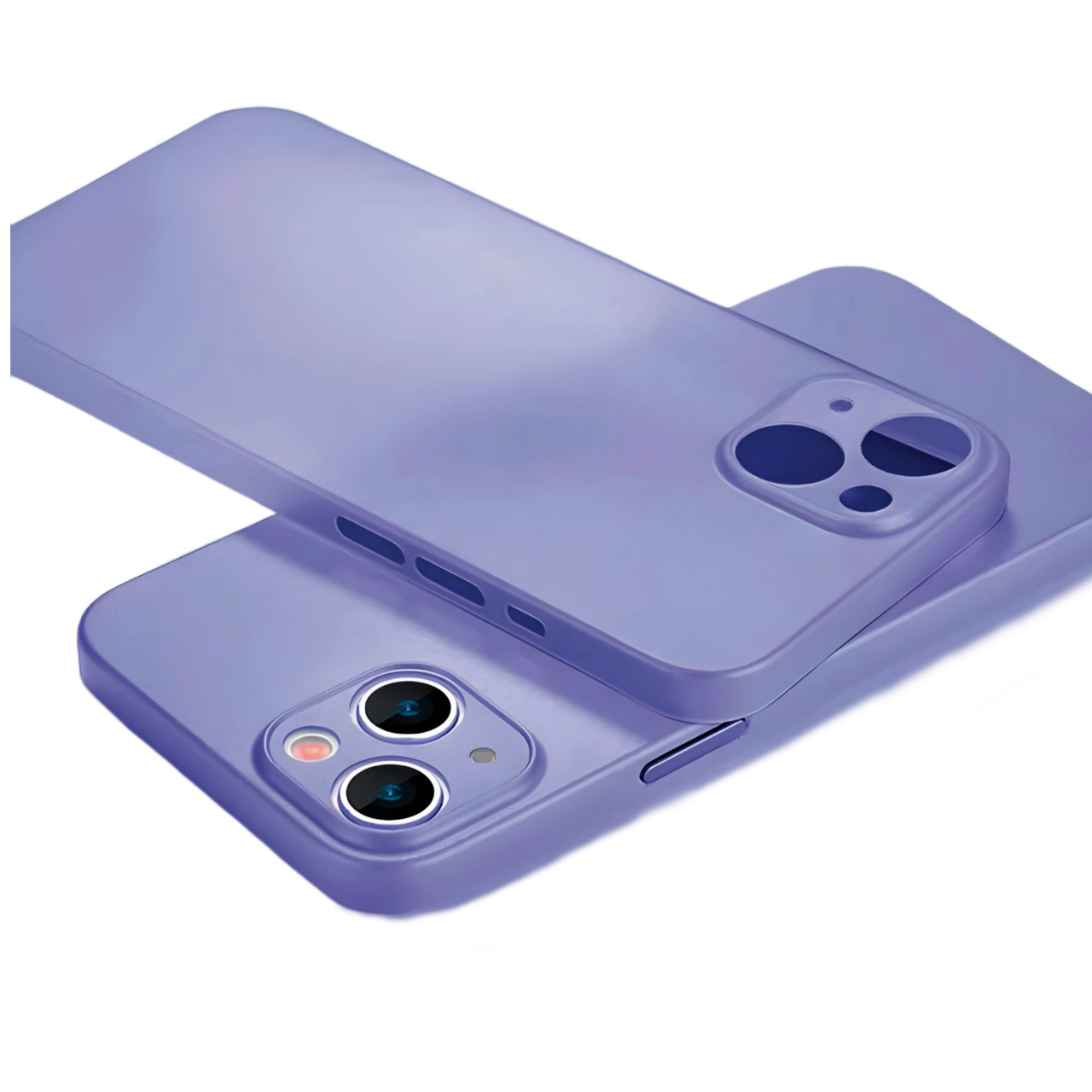 Ультратонкий матовий чохол для iPhone 14 Plus бузковий напівпрозорий