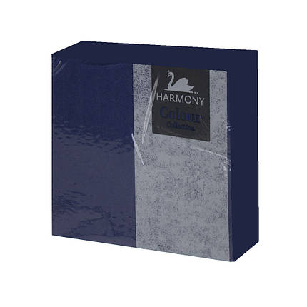 Серветки столові TM HARMONY DARK BLUE, тришарові, фото 1